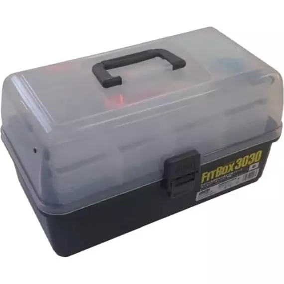 Ящик Meiho Fit Box 3030(=New Trout 3030) 368x225x200mm к:grey, фото 